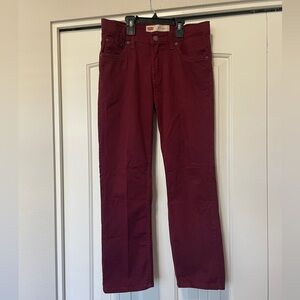 Levi’s | Boys Husky Burgundy Straight-Leg Jeans